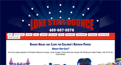 Desktop Screenshot of lonestarbounce.com